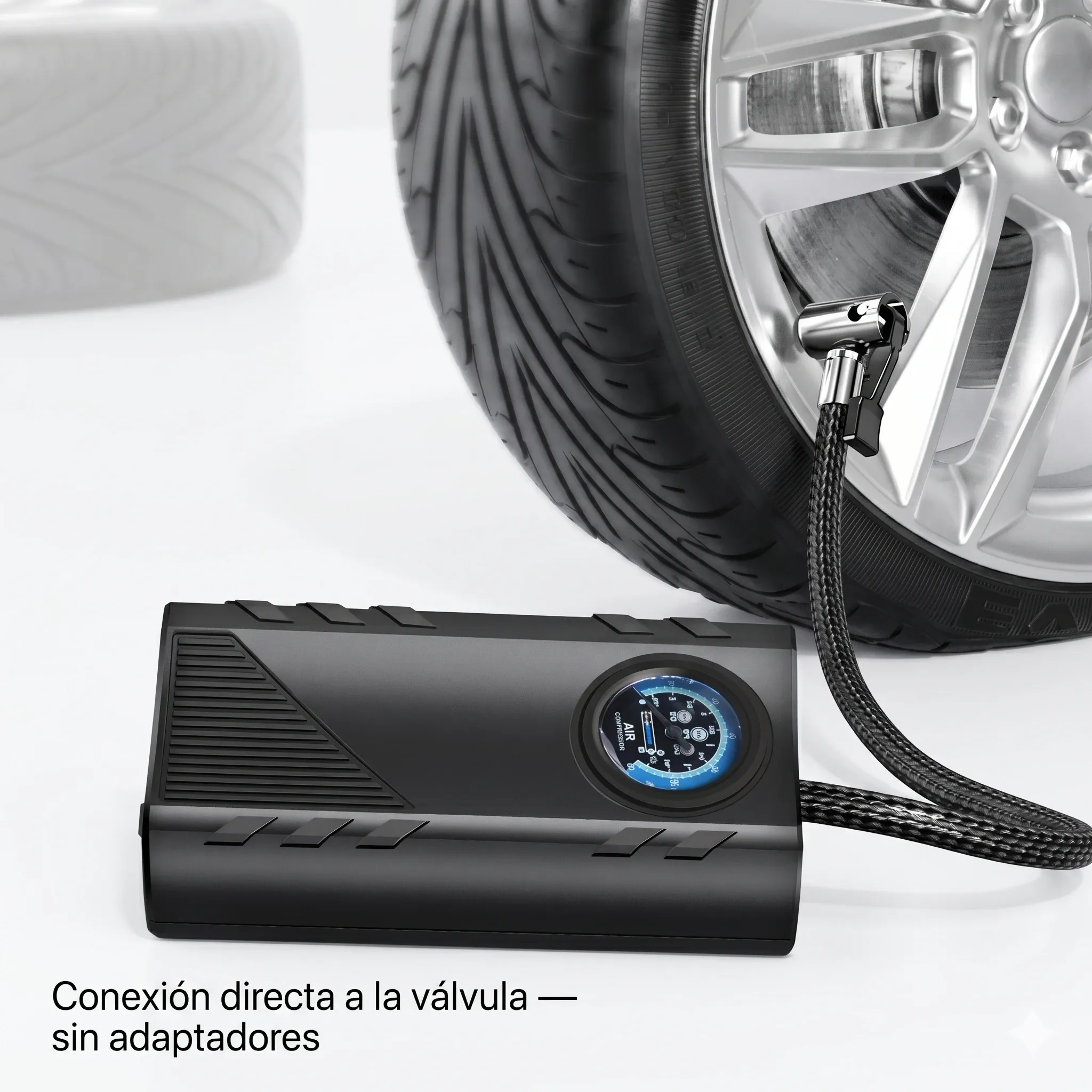 COMPRESOR DE AIRE PORTÁTIL 12V 🚗 — Inflá tus llantas en minutos sin depender de talleres ni gasolineras